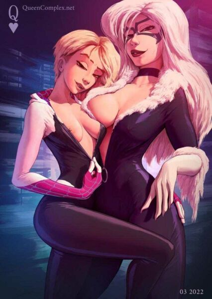 Spider Gwen and Black Cat (QueenComplex) [Marvel]