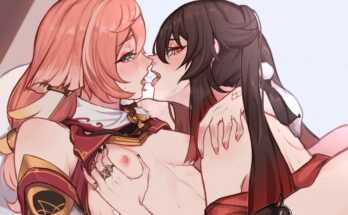Yanfei & Hu Tao (oofxyphxia) [Genshin Impact]