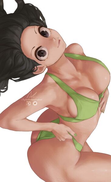 Tsuyu green bikini (nsfwbakasenpai) [My Hero Academia]