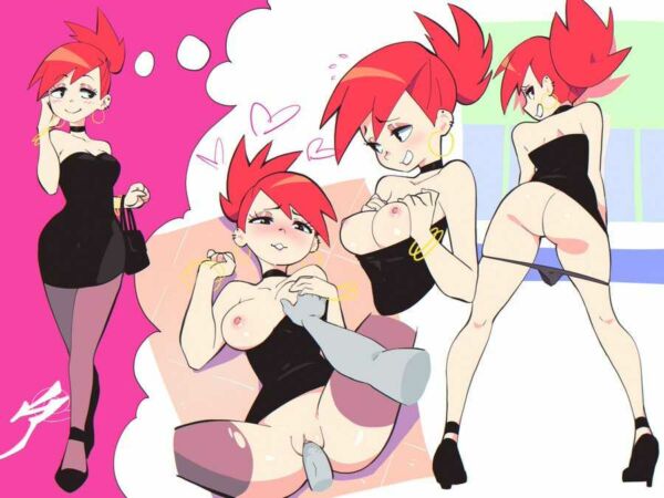 Frankie fostering some ideas for after her date (AetherionArt) [Foster's Home for Imaginary Friends]