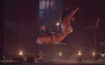 Lara Croft summons Lurker in the Deep [Tomb Raider] (wildeer)