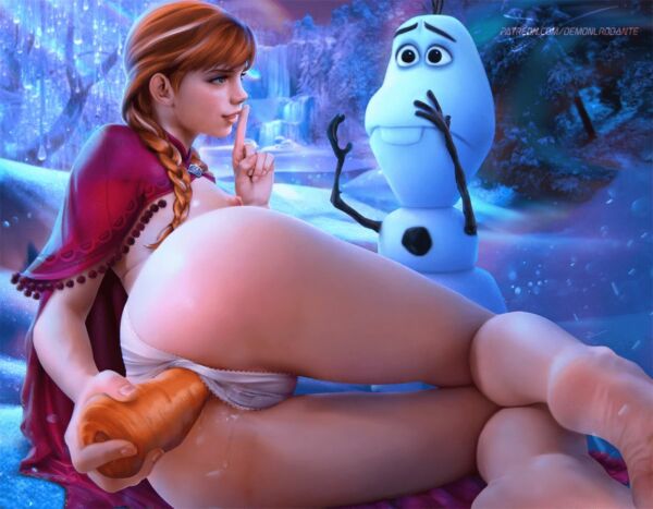 Anna and Olaf [Frozen] (demonlorddante)