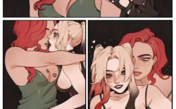 Harley Quinn, Poison Ivy - girlfriends stay at home date (ahoguru) [DC, Batman, Harley Quinn]