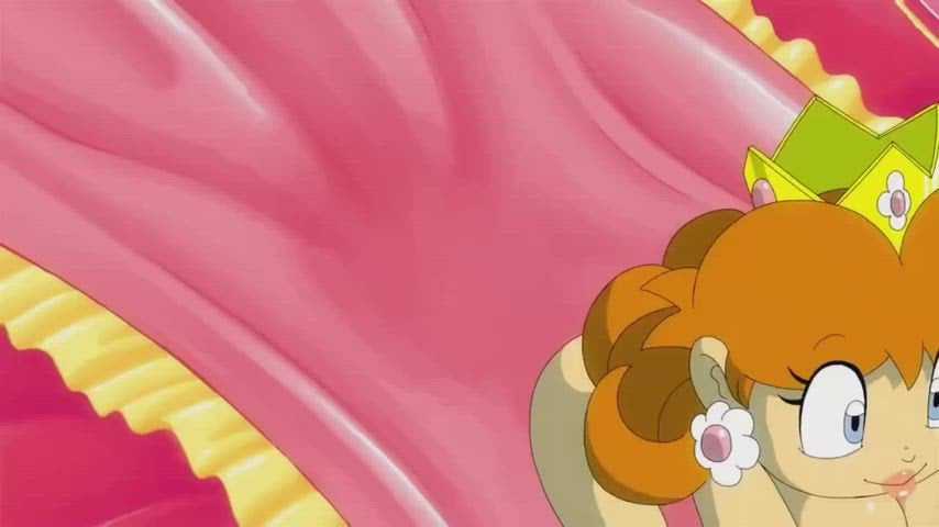 Princess Daisy sexy smooth tittyfuck (Sakusakupanic) [Super Mario series]