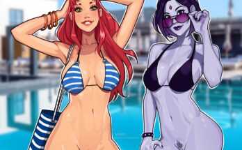 Starfire and Raven invite the boys (Minko) [Teen Titans]