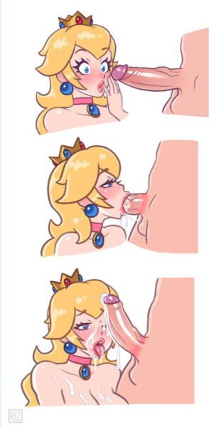 Princess Peach Swallowing It Whole [Riz] (Mario)