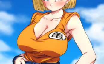 Android 18 tries Goku's outfit (ROM) [Dragon Ball Z]