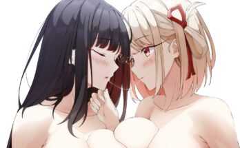 Chisato and Takina kiss (KeenH) [Lycoris Recoil]