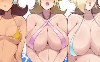 Hot day out with Peach, Daisy and Rosalina (Zapklink) [Super Mario]