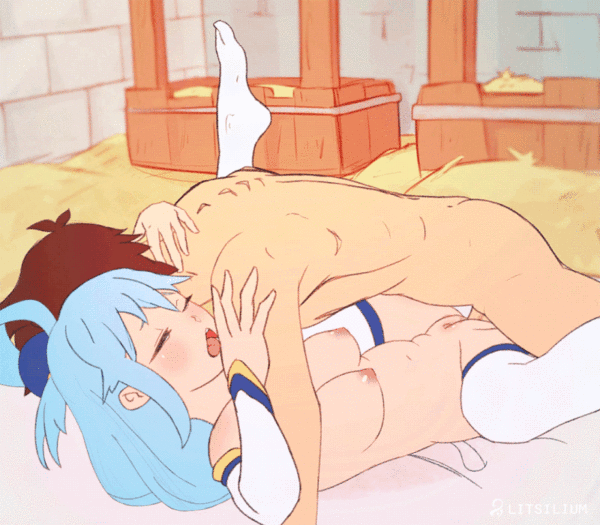 Kazuma having hot sex with Aqua.. (LitSlilium) [Konosuba]