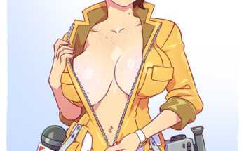 April - under the jumpsuit, nothing (Kajin-man) [Teenage Mutant Ninja Turtles]
