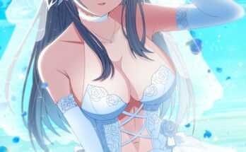 Astesia in bridal lingerie (Wing228) [Arknights]