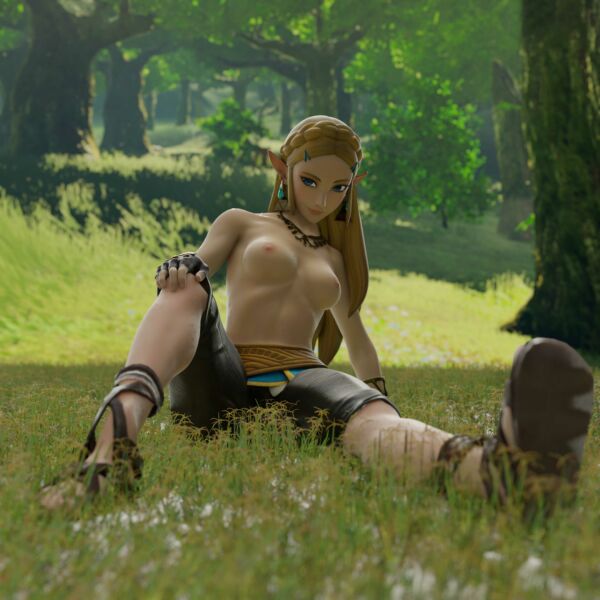 Chilling with Zelda [The Legend of Zelda] (Nsfw1267)