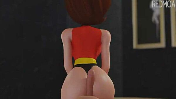 Helen parr's flexible butt (Redmoa) [The Incredibles]