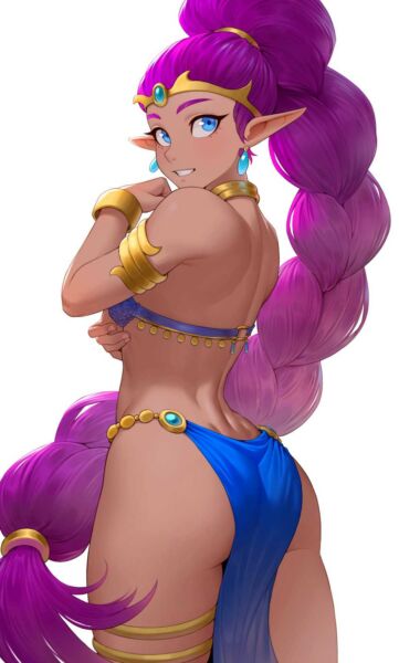 Shantae looking back (cheshirrr) [Shantae]