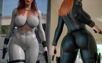 Black Widow's tight suits, (Cga3d) [Marvel]