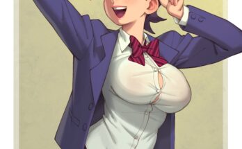 Komi Shuuko - married woman tries her daughter uniform (Riz draws) [Komi san can't communicate]