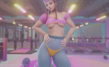 Sombra spotting Brigitte on the Squat Rack (BaronStrap) [Overwatch]