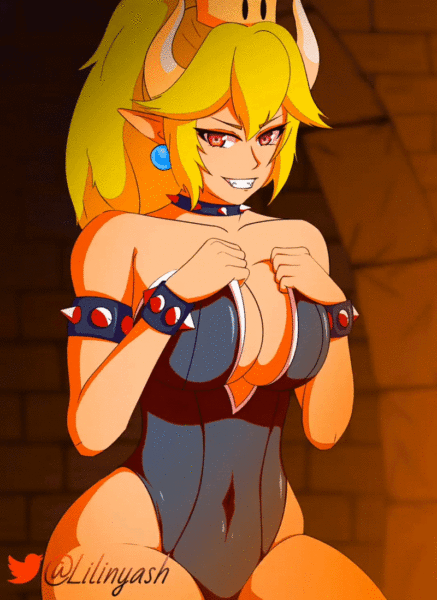 Your princess is in another castle, but I'm here - Bowsette (Lilinyash)[Super Mario]