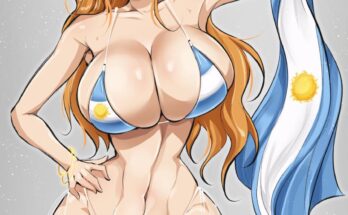 Nami celebrates the victory of argentina (almualim) [One Piece]