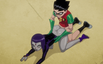 Robin fucks Raven doggy style (aehentai) [Teen Titans]