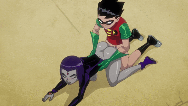 Robin fucks Raven doggy style (aehentai) [Teen Titans]