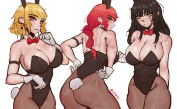Fami, Makima, Asa Mitaka, Yoru - Bunnygirls looking for a Chainsaw dude (W4kih, Waki) [Chainsaw man]