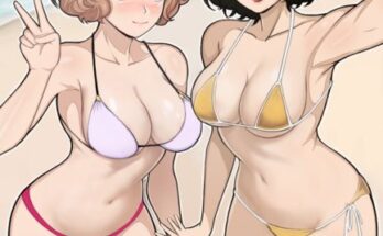 Kawakami and Haru beach selfie (LepyPepy) [Persona 5]