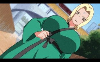 Tsunade shows off her huge mommy milkers (xgifer) [Naruto]