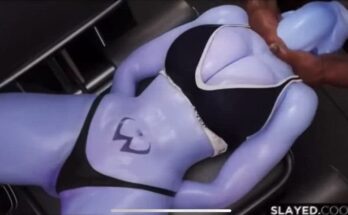 Widowmaker gets a full stomach (slayed.com) [overwatch]