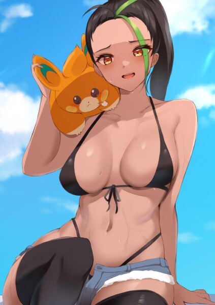 Swimsuit Nemona [Pokemon] (@haneramu_03)
