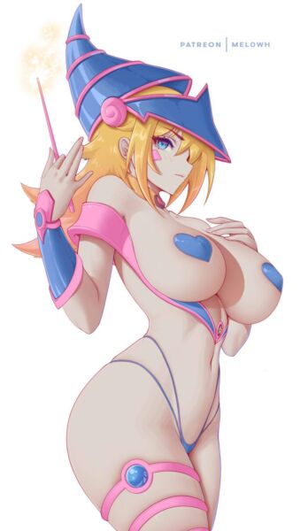 Dark Magician Girl showing off her new outfit (Melowh) [Yu-Gi-Oh]