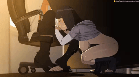Hinata gives a blowjob (Angelyeah) [Naruto]
