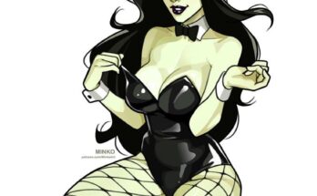Shego showing off her new bunny outfit (Olena Minko) [Kim Possible]