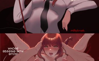 Makima and her punishment (milkybrush) [Chainsawman]