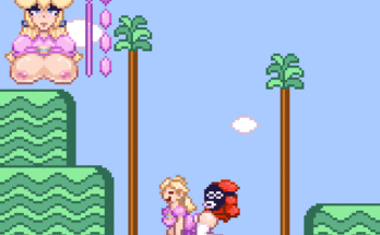 Princess peach and shy guy (countmoxi)[super Mario Bros]