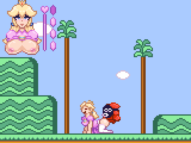 Princess peach and shy guy (countmoxi)[super Mario Bros]