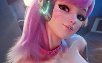 Love DVA's pink hair and perky tits (ForceballFX) [Overwatch]