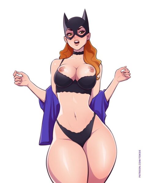 Batgirl showing off her big hero tits (Toksie) [DC Comics, Batman, Batgirl]