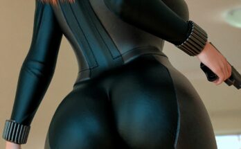 Black Widow back view (cga3d) [Marvel]