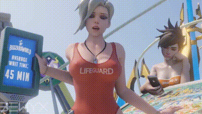 Mercy Lifeguard Cowgirl (Bewyx) [Overwatch]