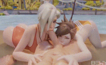 Mercy y Tracer SummerTime (Bewyx) [overwatch]