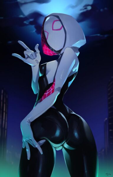 Spider-Gwen’s suit is probably selling so many movie tickets rn [Spiderman Into/Across The Spider-Verse] (optionaltypo)
