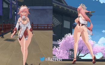 Thicc Yae Miko (Hazeker) [Genshin Impact]