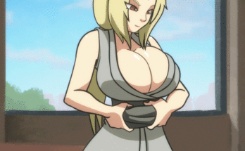 Tsunade showing her assets (twistedgrim) [Naruto]