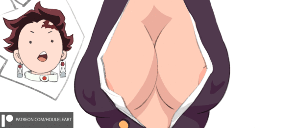 Mitsuri's shaking her Juicy Boobs (Houleleart)[Demon Slayer]