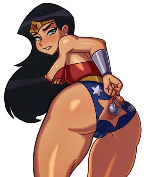 Wonder Woman trying out her new plug (Pokpa) [DC Comics, Wonder Woman]