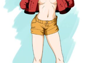 Bulma posing braless (Hpn03)[Dragon Ball]