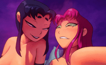 Starfire, Backfire, Raven, Jinx, and Terra called a truce for this (QueenComplex) [Teen Titans]