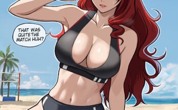Mitsuru Kirijo beach volleyball (LepyPepy) [Persona 3]